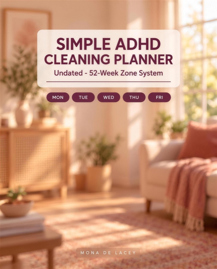 Simple ADHD Cleaning Planner cover